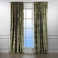 thumbnail image 6 of 3S Brother's Olive Green Extra Long Shiny Velvet Curtains Luxury Colors Light Blocking Hang Back Tab & Rod Pocket 1 Panel Curtain 5-30 Ft Home Décor Custom Made Drapes -Made in Turkey(52"W X 132"L), 6 of 6