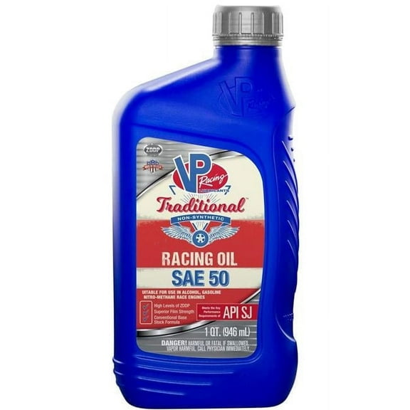 VP Racing Fuels SAE 50 Traditional Non Synthetic Racing Oil
