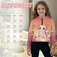 thumbnail image 7 of Xoenoiee Cute Axolotl Print Girls 1/4 Zip Hoodies Oversized Sweatshirts Kids Fashion Fleece Drop Shoulder Pullover Quarter Zip Crop Tops, Size 11-12 Years, 7 of 7