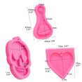 thumbnail image 4 of Techinal Heart Skull Bottle Opener Shape Keychain Silicone Mold DIY Pendant Resin Mold, 4 of 15