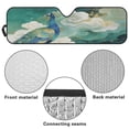 thumbnail image 6 of HUIACONG Peacock Sunshade Windshield for Jeep Wrangler,Sun Visor Windshield Shade Blocks UV Rays,Shade Heat Shield Compatible with Jeep Wrangler TJ JK JL 2/4 Door, 6 of 6