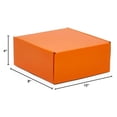 thumbnail image 2 of Orange Shipping Boxes 10x8x4 - 10 Pack Mailing Boxes, Corrugated Gift Boxes, Decorative Packaging Boxes, Reversible Matte Finish, 2 of 2