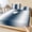 Dark blue, variant on Twin Sze Fitted Sheet Set - Gray White Ombre 2 Piece Bedding Sets 16" Deep Pocket Fitted Sheet with 1 Pillowcase, Abstract Art Modern Grey Gradient Brushed Microfiber Hotel Luxury Bed Sheets