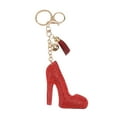 thumbnail image 4 of Greenadscape Novelty Keychain High Heels Key Chains Red 1Pack 7.5x2.8in Rhinestone Shoe Charm, 4 of 8