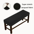 thumbnail image 2 of Dowbom Stretch Dining Room Bench Covers,Upholstered Bench Seat Cushion Slipcovers Anti-Dust Removable Washable Spandex Jacquard Bench Slipcover for Kitchen Living Room Bedroom-large-J, 2 of 7