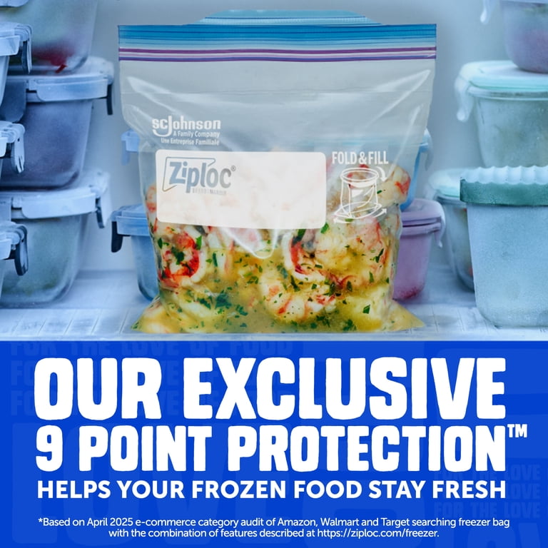 Freezer Gallon Food Storage Bags, 80 Count photo 5
