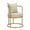 Cream Fabric, variant on Homy Casa Set of 4 Outdoor Dining Chairs Modern Upholstered Side Chairs with Ergonomic Curved Back and Sturdy Metal Legs for Patio Garden Balcony and Backyard