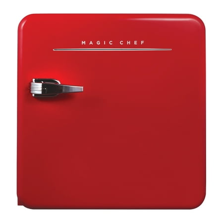 Magic Chef MCR16CHR 1.6-Cu. Ft. ENERGY-STAR Certified Retro Mini Fridge with Manual Defrost (Red)