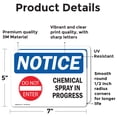 thumbnail image 2 of (2 Pack) Chemical Spray In Progress Sign, 2 of 7