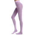thumbnail image 5 of gbyLJF Women's Tights Solid Color Footed Pantyhose Tights High Waist Tights for Women, 5 of 6