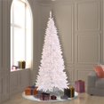 thumbnail image 2 of Vickerman 90" Plastic Fir Slim Mini Lights Artificial Christmas Tree in White, 2 of 3