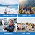 thumbnail image 2 of Trípode Selfie Stick, trípode retráctil de 40 pulgadas para iPhone con control remoto inalámbrico y luz, trípode portátil para fotografía, transmisión en vivo, grabación de vídeo, compatible con todos, 2 of 5