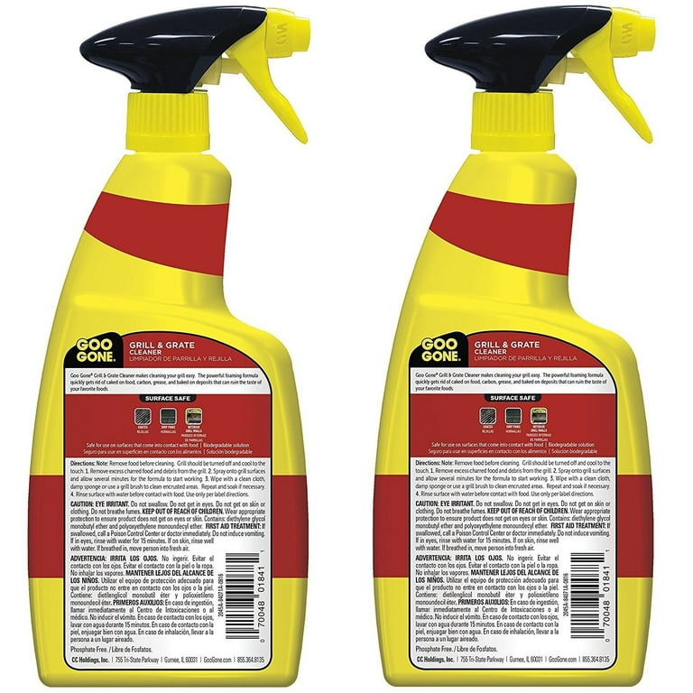 Goo Gone Grill and Grate Cleaner, 24 Ounce - 2 Pack (48 oz Total)