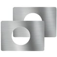 thumbnail image 2 of HOOWIFFY 2Pcs Brushed Stainless Steel Door Hole Cover Plates for Standard Lock and Latch Reinforcement, 2 of 6