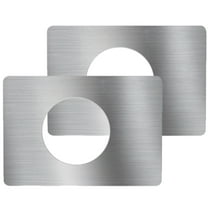 PAMINGONO 2Pcs Door Knob Plate In Silver For And Door Lock Accessory Fill Lock Door Gap