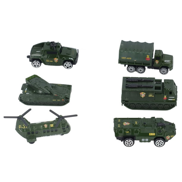 Vehículos militares fundidos a presión BuyWeekMX Juego de 6 modelos de coches de juguete