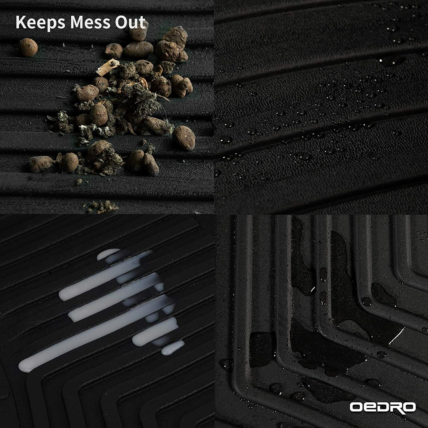RVNI Floor Mats Liners for 2012-2018 Dodge Ram 1500 & 2019-2023 2024 Ram 1500 Classic Quad Cab all weather