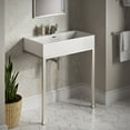 thumbnail image 5 of Concorde 30" Rectangle Console Sink with Matte Silver Legs, 5 of 11