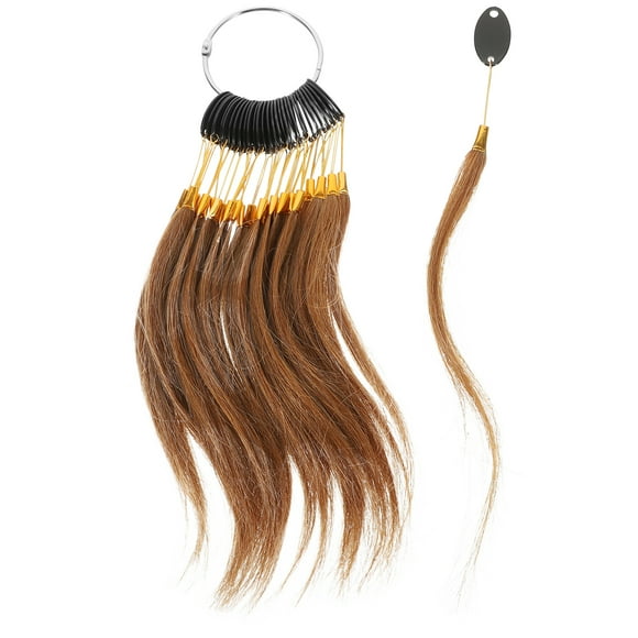 30pcs Hair Color Rings Samples Human Hair Testing Hair Color Samples Real Hair Color Charts