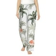 thumbnail image 2 of Picia Vintage Palm Trees Womens Soft Woven Cotton Elastic Waistband Sleep Pajama Pant Lounge Sleep Pant With Pockets And Drawstring-X-Large, 2 of 9
