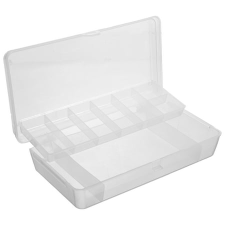 Worgeous Convenient Fishing Box Storage Fishing Tackles Box Transparent Fishing Box Portable Tackle Box Bait Case