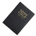 thumbnail image 3 of 2 piezas Diario A5 Plan diario 2023 Gestión del tiempo Cuaderno académico de negocios Azul negro Zulema almohadillas para escribir cuadernos, 3 of 8