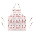 thumbnail image 2 of Pioneer Flower Floral Print Pattern Apron for Women and Men, Cotton Linen Waterproof with Pockets, Adjustable, 33x27 Inch for Kitchen, Gardening, BBQ, Salon, 2 of 6