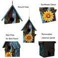 thumbnail image 4 of Wood Bird House for Outside Hanging Bird Box Decorative Hand Painted Birdhouse for Small Bird Finch Cardinal Wren Birdhouse Bird Home, 4 of 6