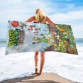 thumbnail image 6 of Plants Vs Zombies Microfiber Beach Towel, Oversized Sand Free Travel Towels Quick Dry Swimming Towel, Lightweight Camping Towel Super Absorbent Pool Towel, 6 of 8