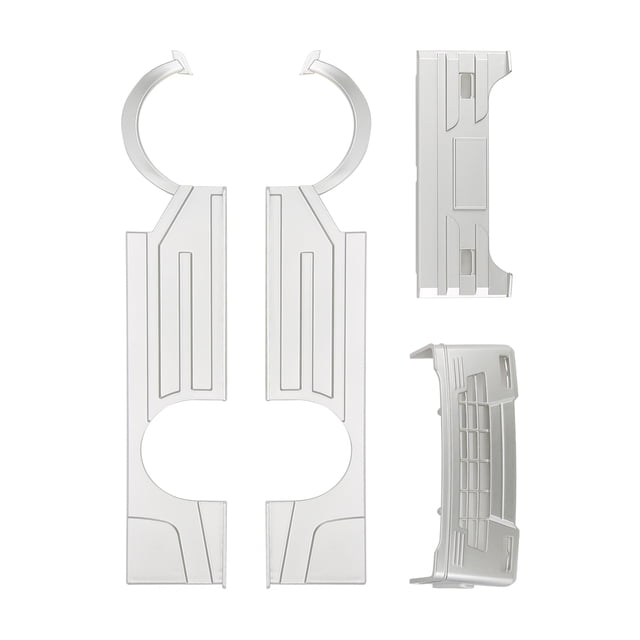 Kit De Cuerpo Ancho RC, Cuerpo Ancho RC Con Luz LED Cubierta De Cuerpo Ancho Plástico + Componentes Electrónicos Aspecto Preciso Para Accesorio RC De WPL D12