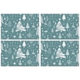 thumbnail image 1 of Merry Christmas Winter Tree Rustic Decoration Placemats 4PCS Durable Linen Placemats 12 X 18 Inch Winter Table Mats for Party Kitchen Dining Decoration for Kitchen Dining Table,Kitchen Table Mats, 1 of 5