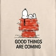 thumbnail image 3 of Peanuts - Good Things Are Coming  - Women's Lightweight French Terry Long Sleeve Shirt, 3 of 6
