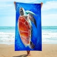 thumbnail image 4 of LACKUST Sea Turtle Print Beach Towel - Ultra-Light Quick Dry Towel for Beach Vacations Travel - 75x150cm (Multicolor), 4 of 8