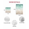 thumbnail image 7 of Green Ombre Coastal Kitchen Dish Towels for Drying Dishes Set of 4, Sea Nautical Summer Beach Starfish Coral Waffle Weave Microfiber Hand Tea Bathroom Towels Quick Dry & Absorbent Towel 12x12, 7 of 7