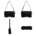 thumbnail image 2 of Bolso de hombro Gumhay Clutch Purse Bolso de mano de piel sintética negro, 2 of 6
