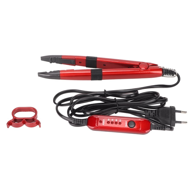 Plancha Para Extensiones De Cabello, Conector De Cabello Profesional Y Duradero Que Regula La Temperatura, Calentamiento Uniforme, Diseño Ergonómico, Temperatura