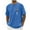 A Blue, variant on Summer Shirts Men Fashion Print Round Neck Casual Fashion Short Sleeve Round-Neck Blouses Shirts Blue M