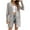 Gray, variant on IROINNID Women's Cardigan Open Front Coat Solid Color Long Sleeve Loose Autumn Winter Lace Splicing s Medium And Long Cardigan Tops, White