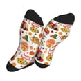 thumbnail image 5 of Disketp Fall Farm Pumpkin Unisex Mid-Calf Socks Lightweight Breathable Ventilation Ankle Socks, 5 of 7