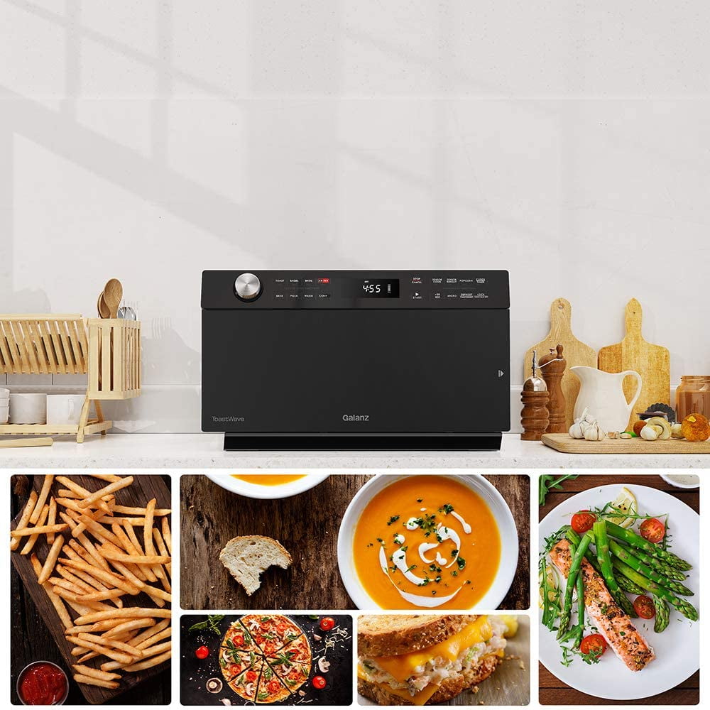  Galanz GTWHG12S1SA10 4-in-1 ToastWave with TotalFry 360,  Convection, Microwave, Toaster Oven, Air Fryer, 1000W,1.2 Cu.Ft, LCD  Display, Cook, Sensor Reheat, Stainless Steel : Home & Kitchen