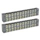 thumbnail image 1 of 2Pcs Terminal Strip TB Fixed Large Current Dual Row Wire Barrier Block Terminal Strip with Transparent Cover 600V 35A 12 Positions (3512), 1 of 5