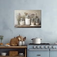 thumbnail image 2 of Rustic Farmhouse Kitchen Wall Art, Vintage Mason Jar and Wildflower Canvas Prints, Country Kitchen Wall Decor for Dining Room, Living Room, Restaurant and Home, 2 of 5