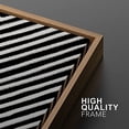 thumbnail image 4 of IDEA4WALL Framed Wall Art Print Set 3D Illusion Effect Black and White Diamond Collage Abstract Shapes Modern Contemporary for Living Room, Bedroom, Office - 16"x24"x2 Natural, 4 of 5