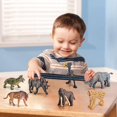 thumbnail image 4 of Juego de juguetes prehistóricos para mamíferos y animales BRETOYIN Mini, 12 piezas, 4 of 9
