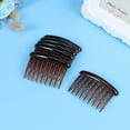 thumbnail image 5 of 12pcs 17 dientes de plástico pinza de pelo peinados Vintage peinados laterales peines 8x5cm (6pcs café oscuro + 6pcs negro), 5 of 5