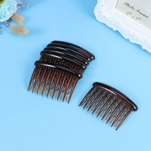 OATIPHO 12Pcs Slide Hairclip Plastic Side Comb Assorted Colors Simple Elegant