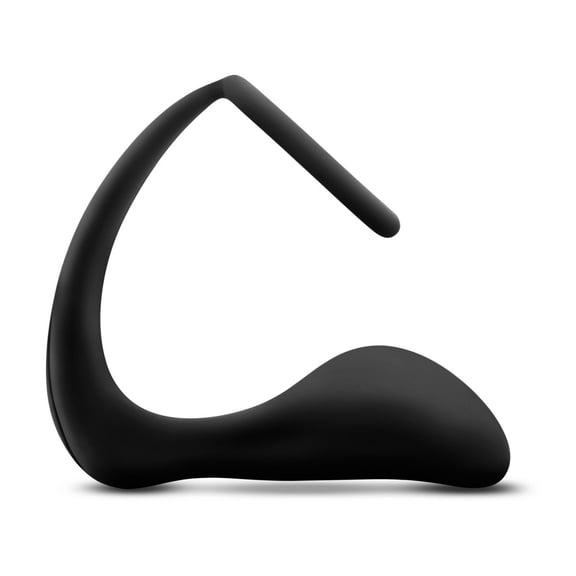 Eden 8 Inch Silicone Ring Plug Combo, Black