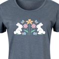 thumbnail image 3 of Instant Message - Stencil Bunnies With Flowers - Women's Any Way Dress, 3 of 6