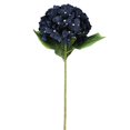thumbnail image 2 of Artificial Hydrangea Flowers, Navy Blue Silk Hydrangea with Lifelike Leaves and Flexible Wire Stem, 23.62 Inch Faux Floral for Vase Wedding Home Decor, 2 of 6
