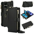 thumbnail image 1 of For Iphone 16 Crossbody Ring Multifunctional Wallet Leather Phone Case(Black),iPhone 14 Pro, 1 of 7